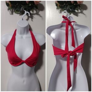 🆕 Red halter swim top